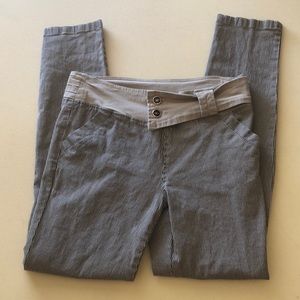 Black and Tan Striped Pants